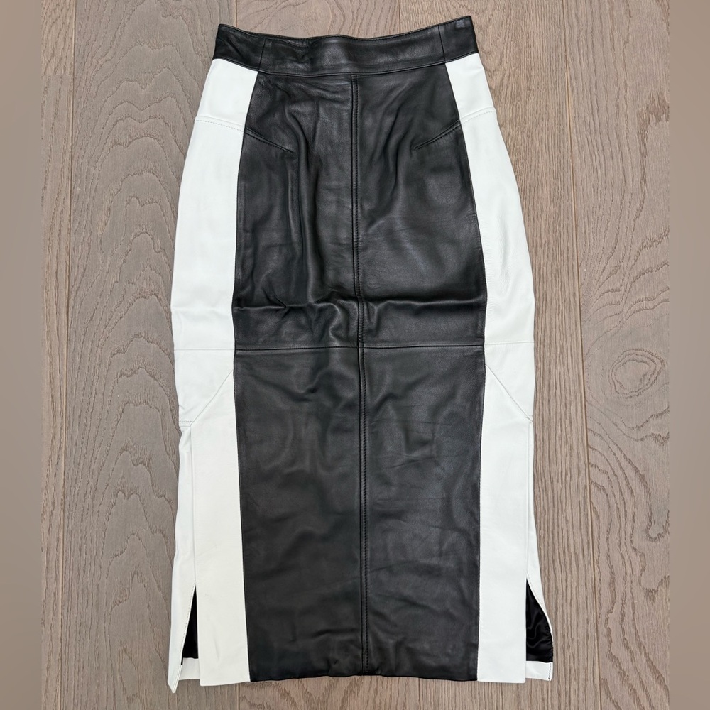 Karen Millen Black and White Midi Skirt